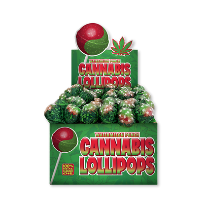 Cannabis Lollipop Edibles Lucky Hemp Watermelon Punch